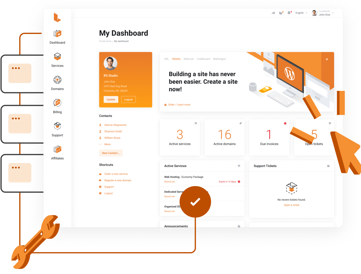 Banner Default - Banner with custom graphic in container
